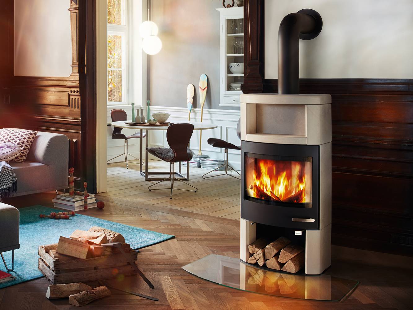 Modell ator+ Natursteinausführung „Creme“, 7 KW